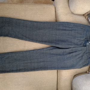 Good Fellow & Co Men's slim straight charcoal gray wool like trousers 34Wx34L